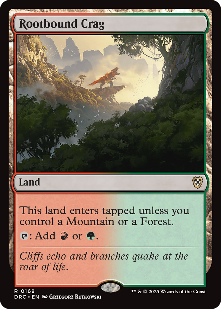 Rootbound Crag [Aetherdrift Commander] | Jomio and Rueliete's Cards and Comics