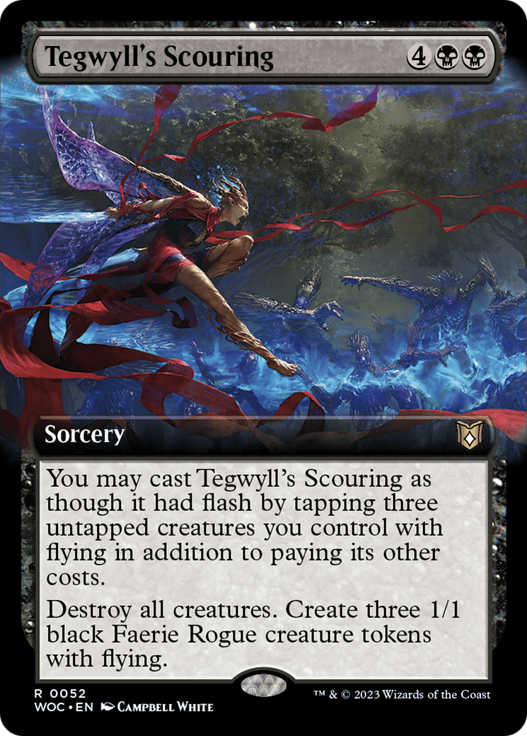 Tegwyll's Scouring (Extended Art) [Wilds of Eldraine Commander] | Jomio and Rueliete's Cards and Comics