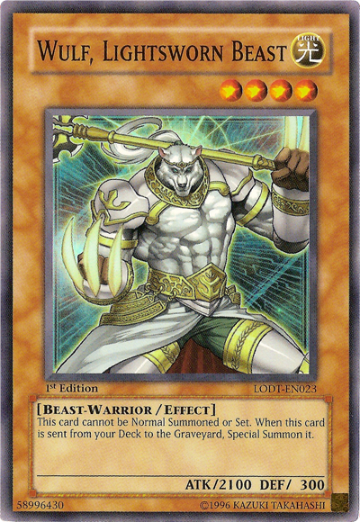 Wulf, Lightsworn Beast [LODT-EN023] Super Rare | Jomio and Rueliete's Cards and Comics