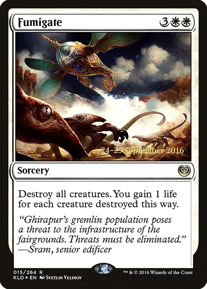Fumigate [Kaladesh Prerelease Promos] | Jomio and Rueliete's Cards and Comics