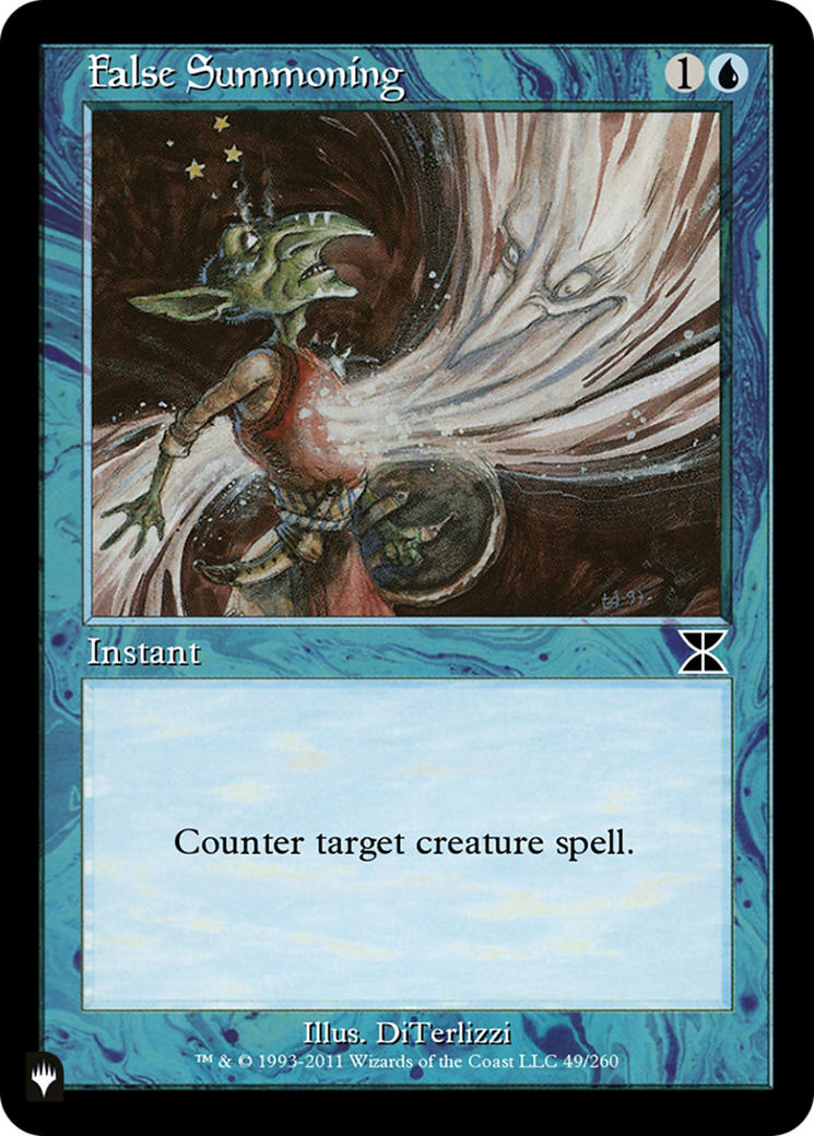 False Summoning [The List] | Jomio and Rueliete's Cards and Comics