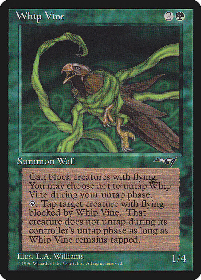 Whip Vine (Holding Bird) [Alliances] | Jomio and Rueliete's Cards and Comics