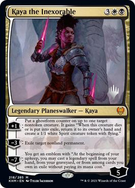 Kaya the Inexorable (Promo Pack) [Kaldheim Promos] | Jomio and Rueliete's Cards and Comics