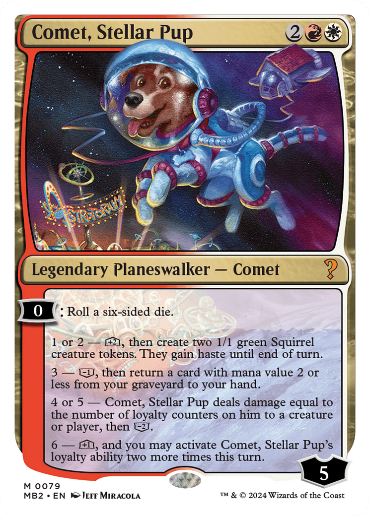 Comet, Stellar Pup [Mystery Booster 2] | Jomio and Rueliete's Cards and Comics