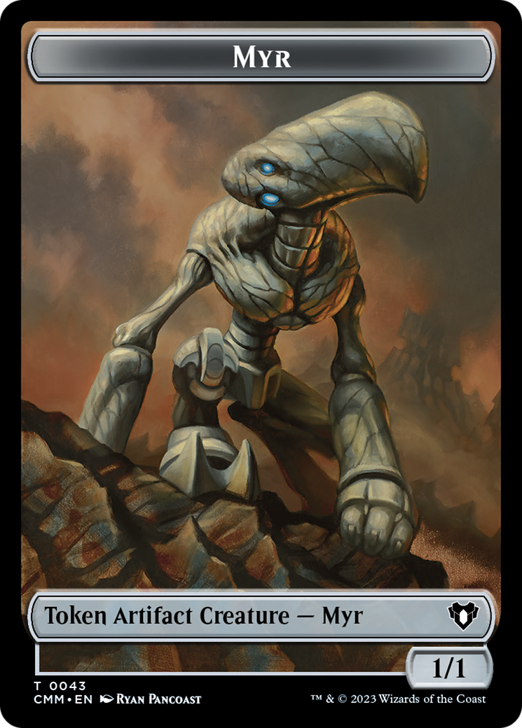Myr Token [Commander Masters Tokens] | Jomio and Rueliete's Cards and Comics