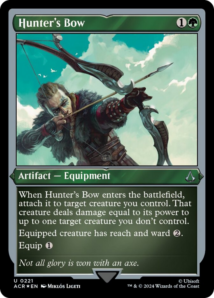 Hunter's Bow (Foil Etched) [Assassin's Creed] | Jomio and Rueliete's Cards and Comics