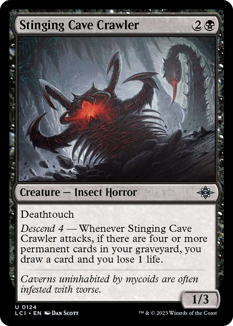 Stinging Cave Crawler [The Lost Caverns of Ixalan] | Jomio and Rueliete's Cards and Comics