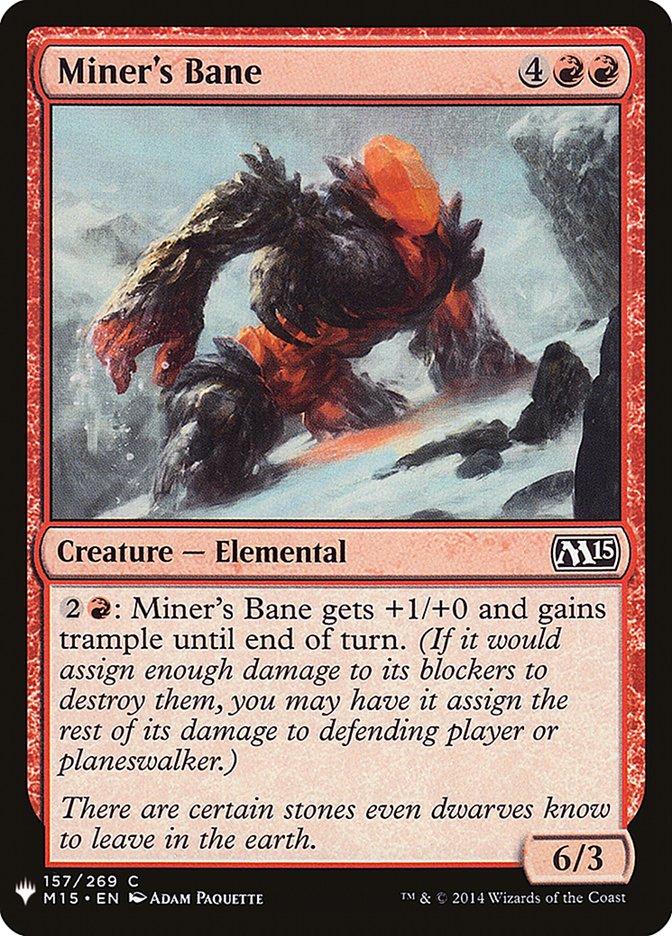 Miner's Bane [Mystery Booster] | Jomio and Rueliete's Cards and Comics