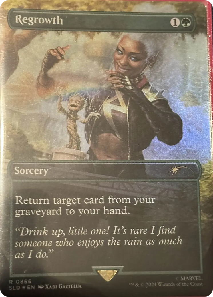 Regrowth (Rainbow Foil) [Secret Lair Drop Series] | Jomio and Rueliete's Cards and Comics