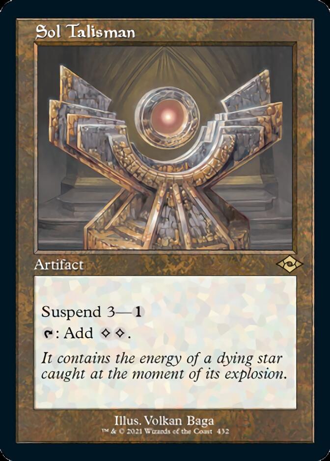 Sol Talisman (Retro) [Modern Horizons 2] | Jomio and Rueliete's Cards and Comics
