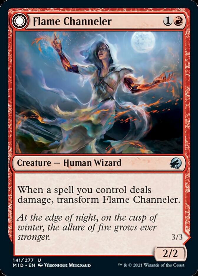 Flame Channeler // Embodiment of Flame [Innistrad: Midnight Hunt] | Jomio and Rueliete's Cards and Comics