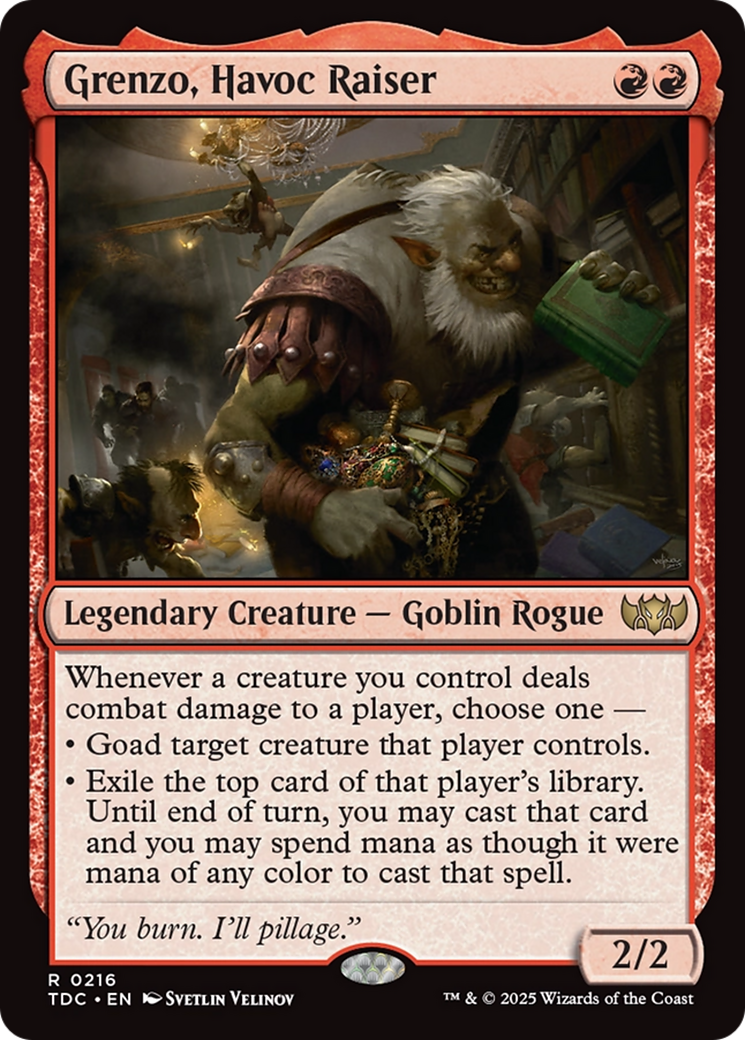 Grenzo, Havoc Raiser [Tarkir: Dragonstorm Commander] | Jomio and Rueliete's Cards and Comics