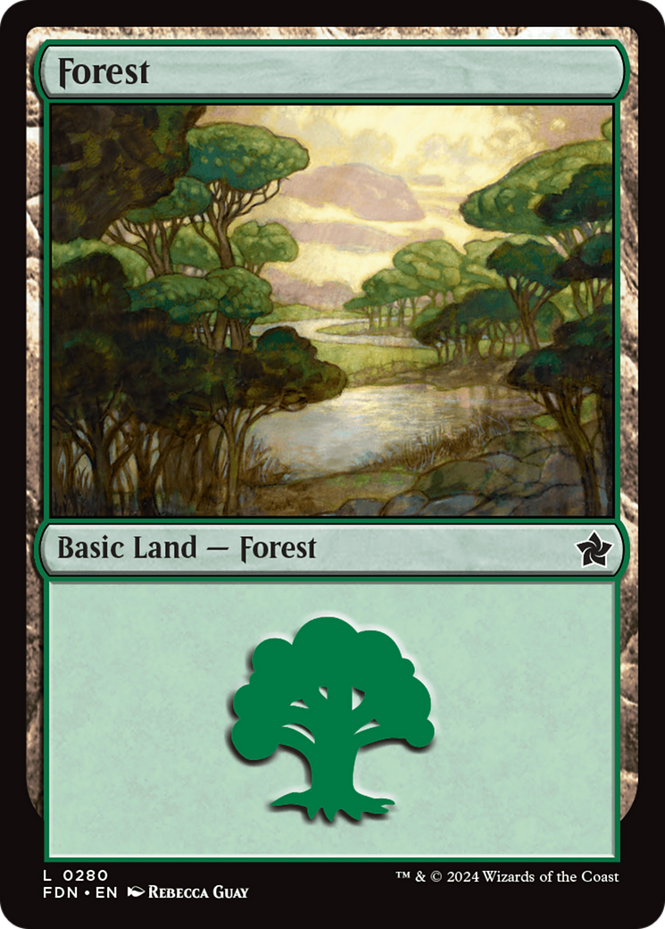 Forest (0280) [Foundations] | Jomio and Rueliete's Cards and Comics
