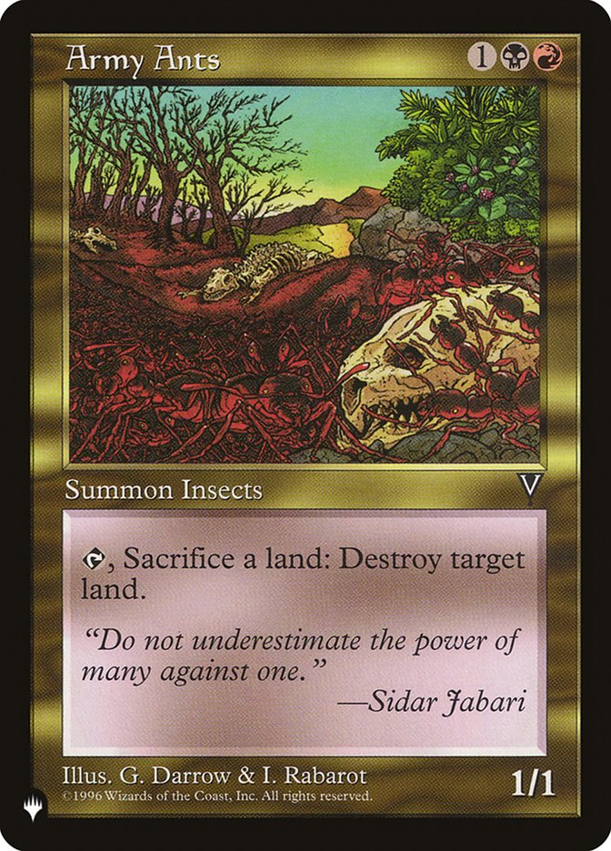 Army Ants [The List] | Jomio and Rueliete's Cards and Comics