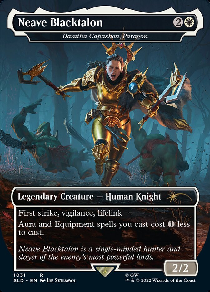 Neave Blacktalon - Danitha Capashen, Paragon (Borderless) [Secret Lair Drop Series] | Jomio and Rueliete's Cards and Comics