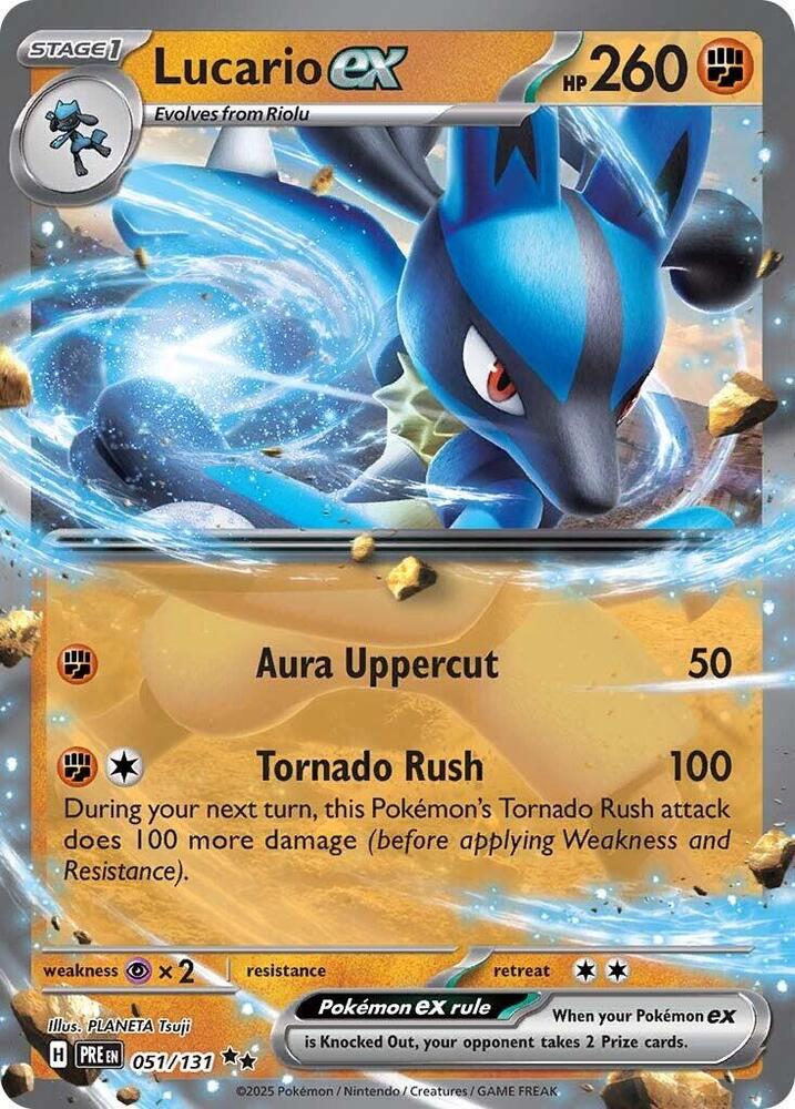Lucario ex (051/131) [Scarlet & Violet: Prismatic Evolutions] | Jomio and Rueliete's Cards and Comics