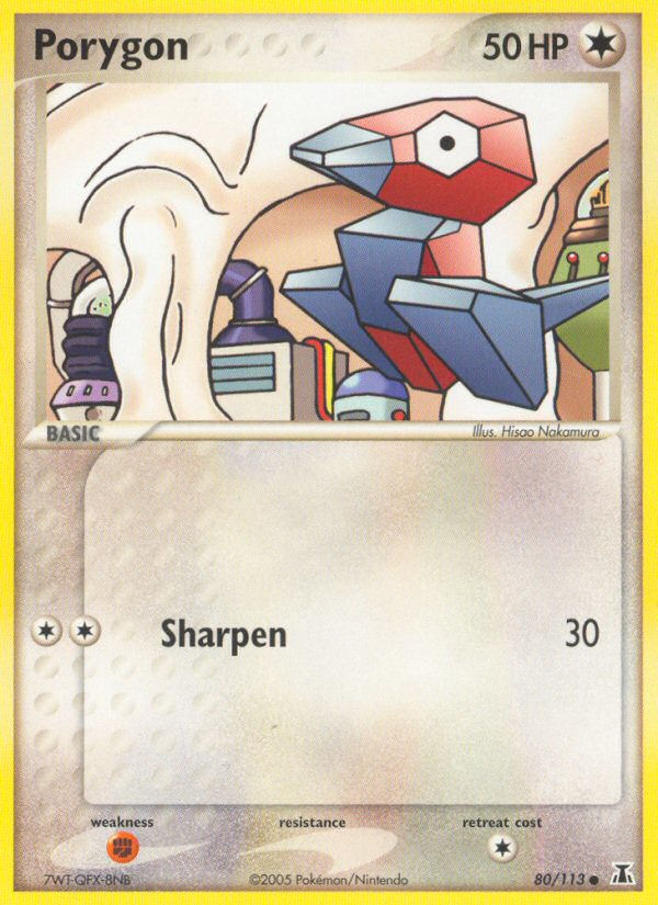 Porygon (80/113) [EX: Delta Species] | Jomio and Rueliete's Cards and Comics