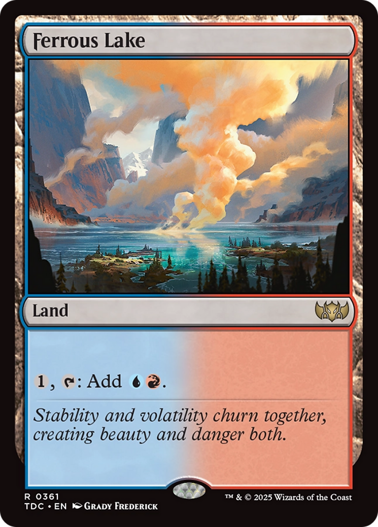 Ferrous Lake [Tarkir: Dragonstorm Commander] | Jomio and Rueliete's Cards and Comics