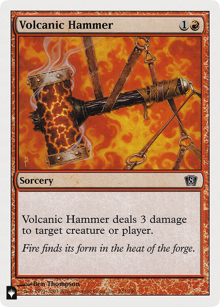 Volcanic Hammer [The List] | Jomio and Rueliete's Cards and Comics