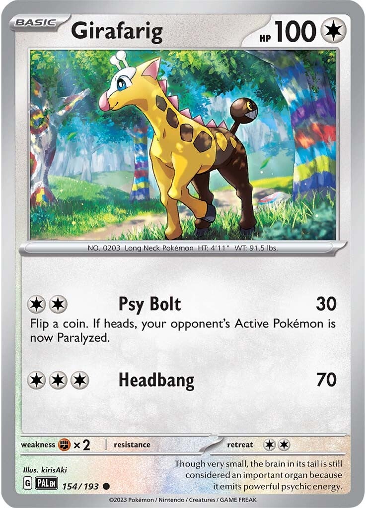 Girafarig (154/193) [Scarlet & Violet: Paldea Evolved] | Jomio and Rueliete's Cards and Comics