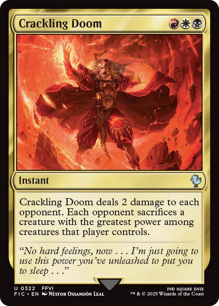 Crackling Doom [FINAL FANTASY Commander] | Jomio and Rueliete's Cards and Comics