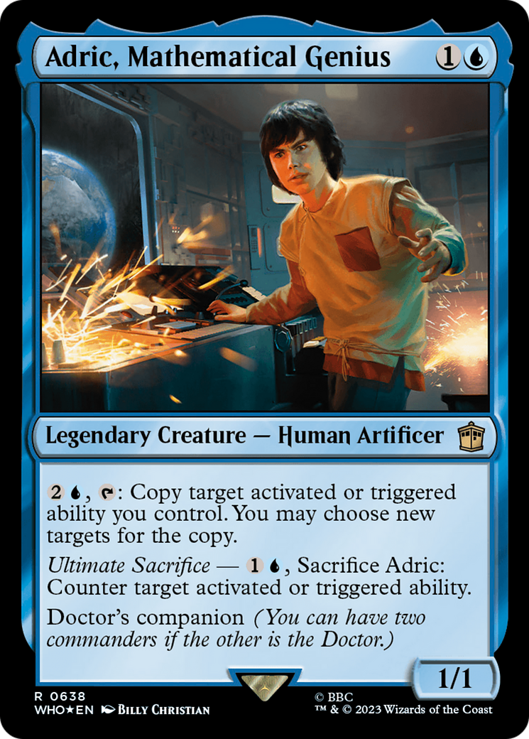 Adric, Mathematical Genius (Surge Foil) [Doctor Who] | Jomio and Rueliete's Cards and Comics