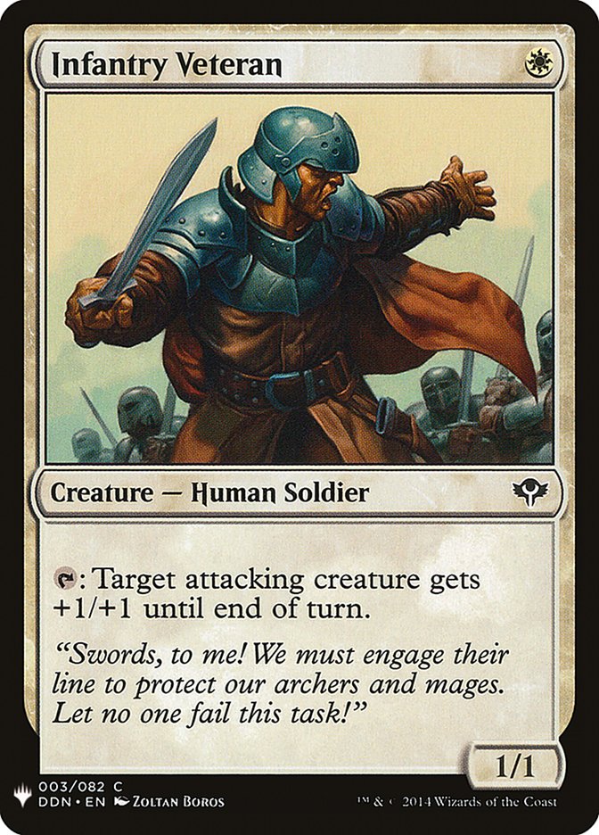 Infantry Veteran [Mystery Booster] | Jomio and Rueliete's Cards and Comics