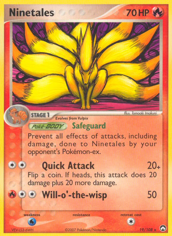 Ninetales (19/108) [EX: Power Keepers] | Jomio and Rueliete's Cards and Comics