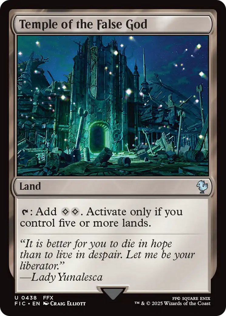 Temple of the False God [FINAL FANTASY Commander] | Jomio and Rueliete's Cards and Comics