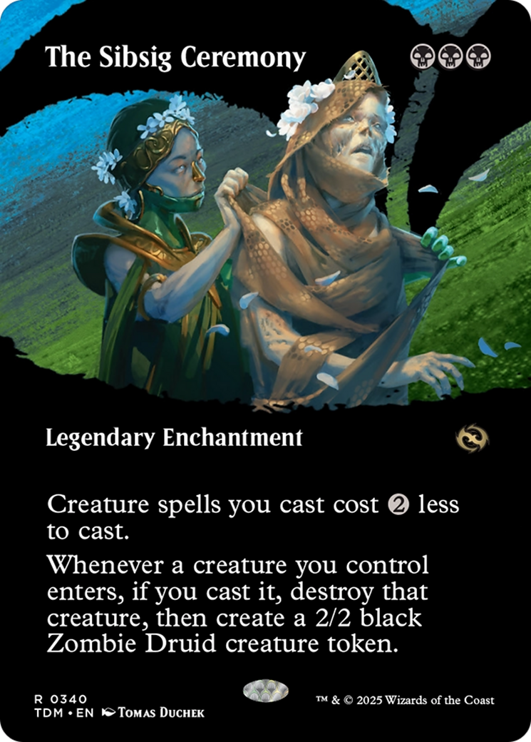 The Sibsig Ceremony (Borderless) [Tarkir: Dragonstorm] | Jomio and Rueliete's Cards and Comics