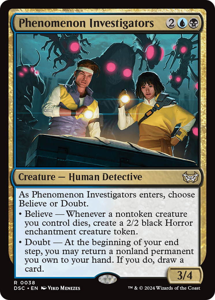 Phenomenon Investigators [Duskmourn: House of Horror Commander] | Jomio and Rueliete's Cards and Comics