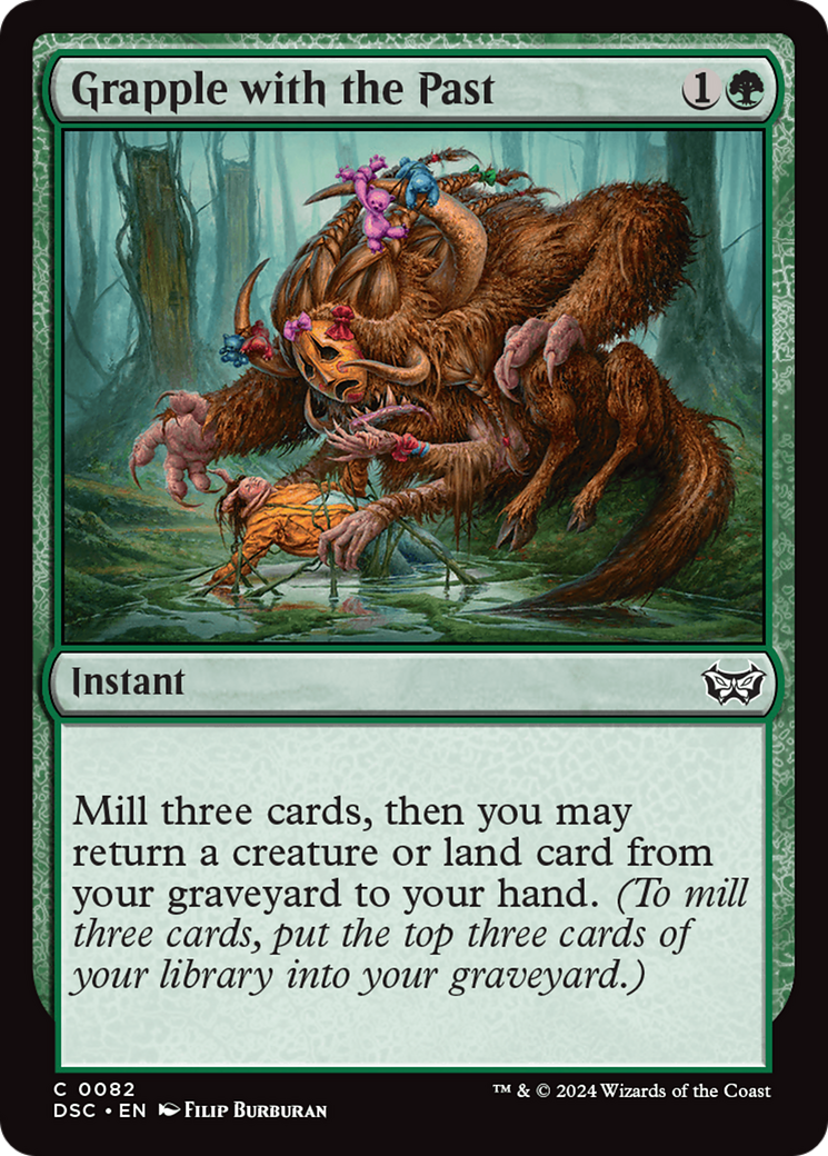 Grapple with the Past [Duskmourn: House of Horror Commander] | Jomio and Rueliete's Cards and Comics