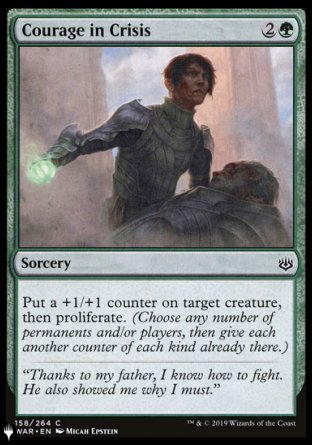 Courage in Crisis [The List] | Jomio and Rueliete's Cards and Comics