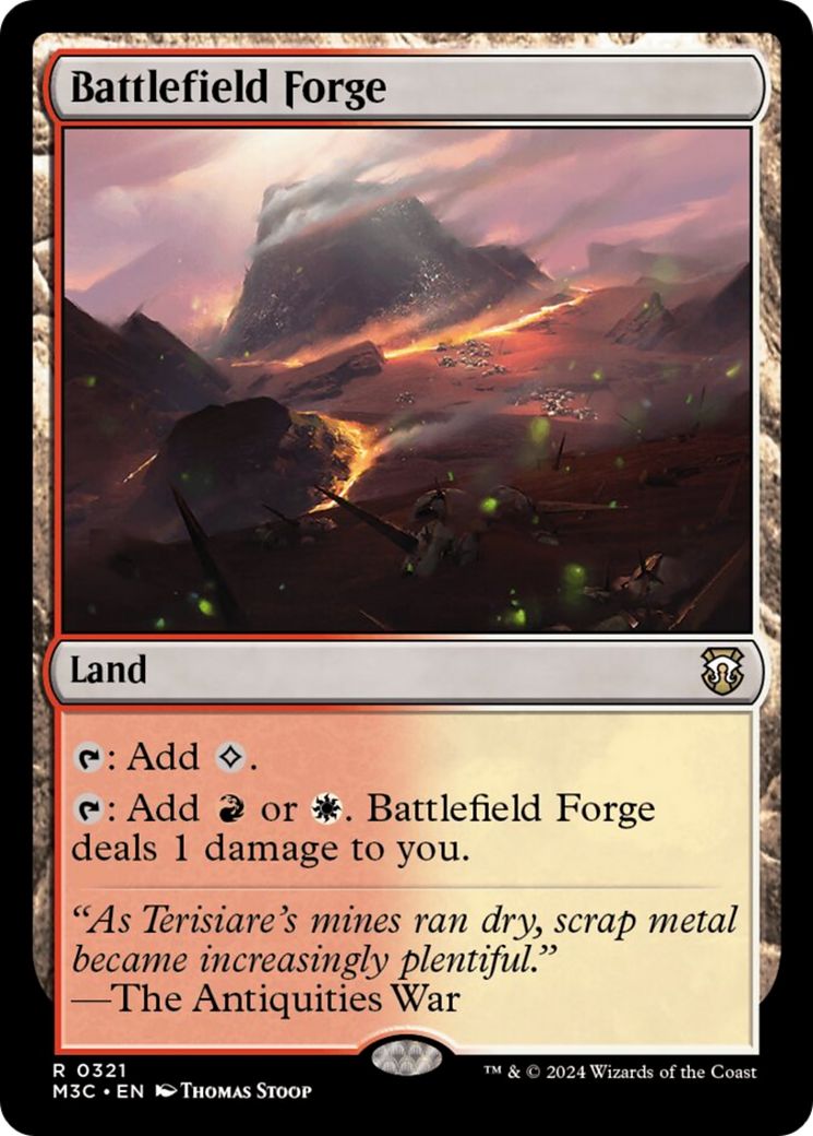 Battlefield Forge (Ripple Foil) [Modern Horizons 3 Commander] | Jomio and Rueliete's Cards and Comics