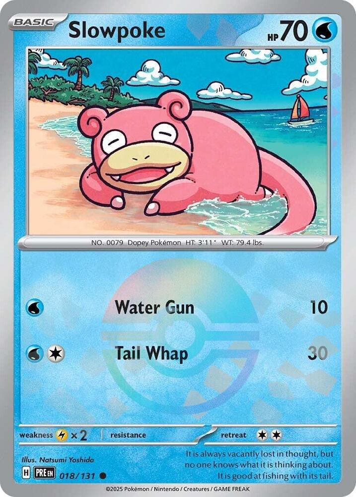 Slowpoke (018/131) (Poke Ball Pattern) [Scarlet & Violet: Prismatic Evolutions] | Jomio and Rueliete's Cards and Comics