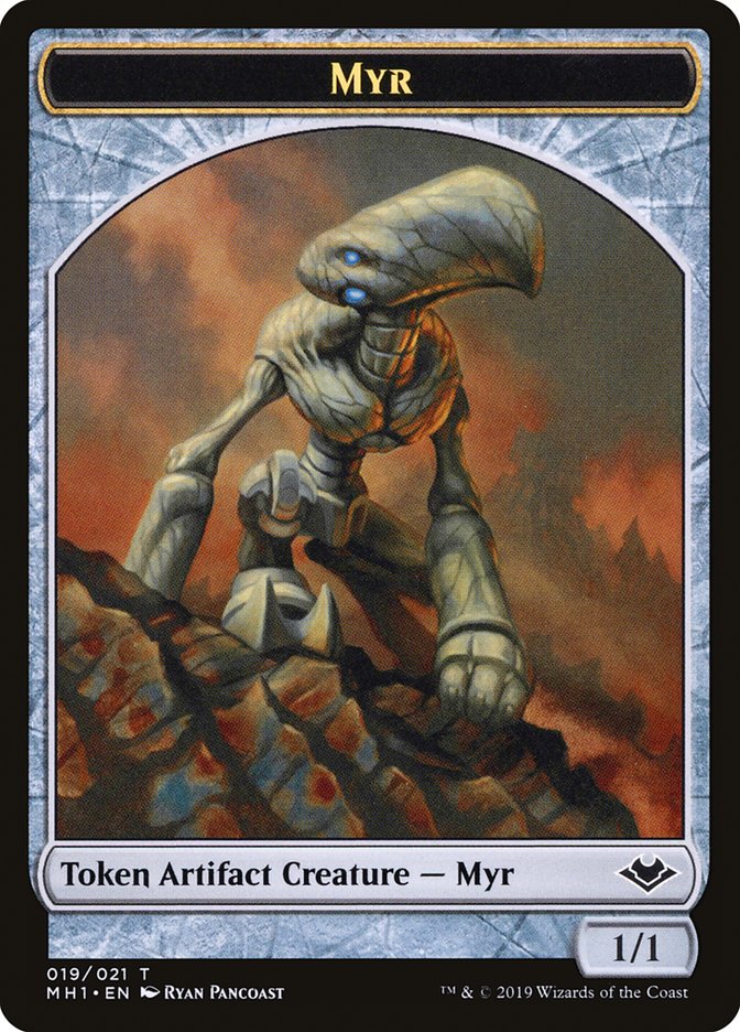 Zombie (007) // Myr (019) Double-Sided Token [Modern Horizons Tokens] | Jomio and Rueliete's Cards and Comics