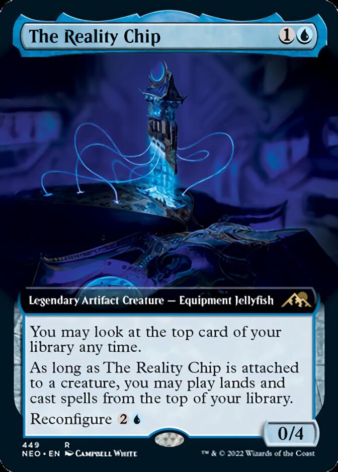 The Reality Chip (Extended Art) [Kamigawa: Neon Dynasty] | Jomio and Rueliete's Cards and Comics