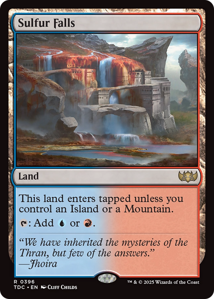 Sulfur Falls [Tarkir: Dragonstorm Commander] | Jomio and Rueliete's Cards and Comics