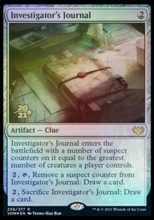Investigator's Journal [Innistrad: Crimson Vow Prerelease Promos] | Jomio and Rueliete's Cards and Comics