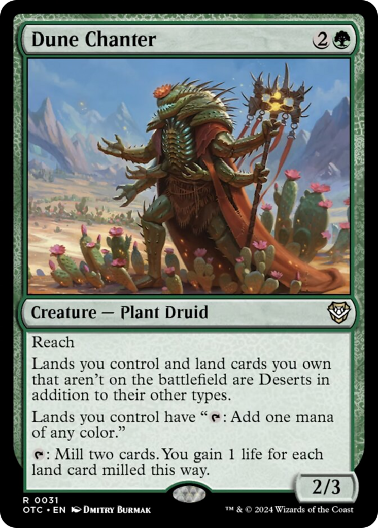 Dune Chanter [Outlaws of Thunder Junction Commander] | Jomio and Rueliete's Cards and Comics