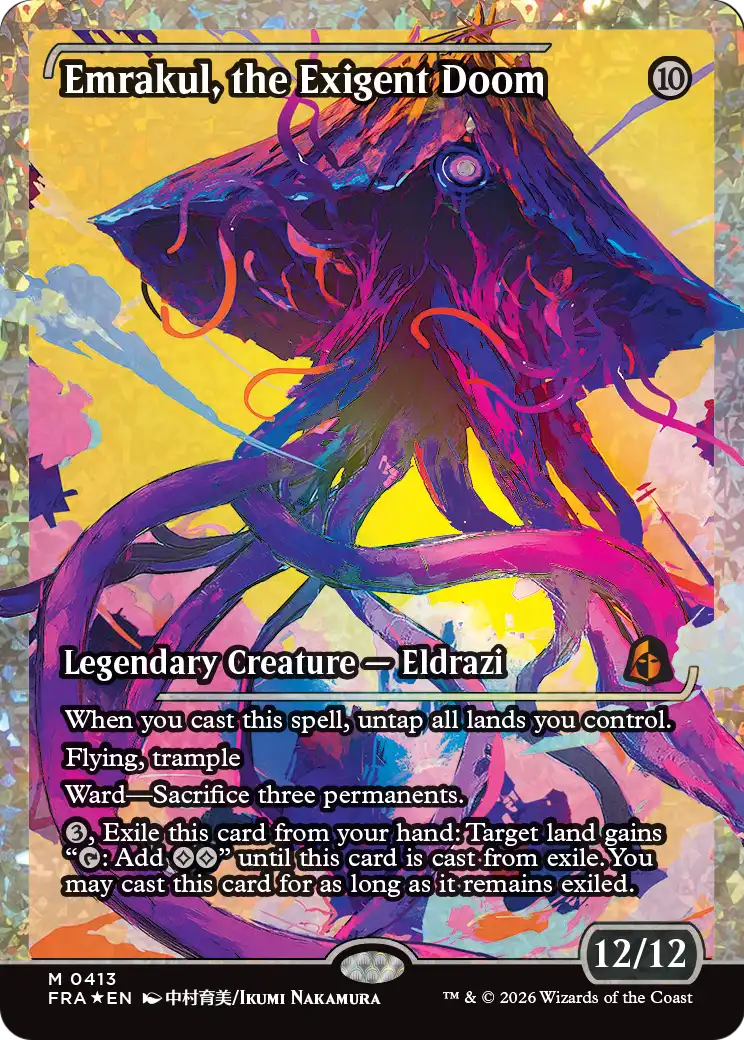 Emrakul, the Exigent Doom (Showcase) (Fracture Foil) [Reality Fracture] | Jomio and Rueliete's Cards and Comics