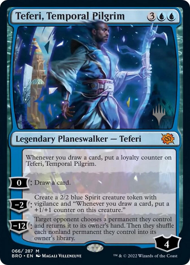 Teferi, Temporal Pilgrim (Promo Pack) [The Brothers' War Promos] | Jomio and Rueliete's Cards and Comics