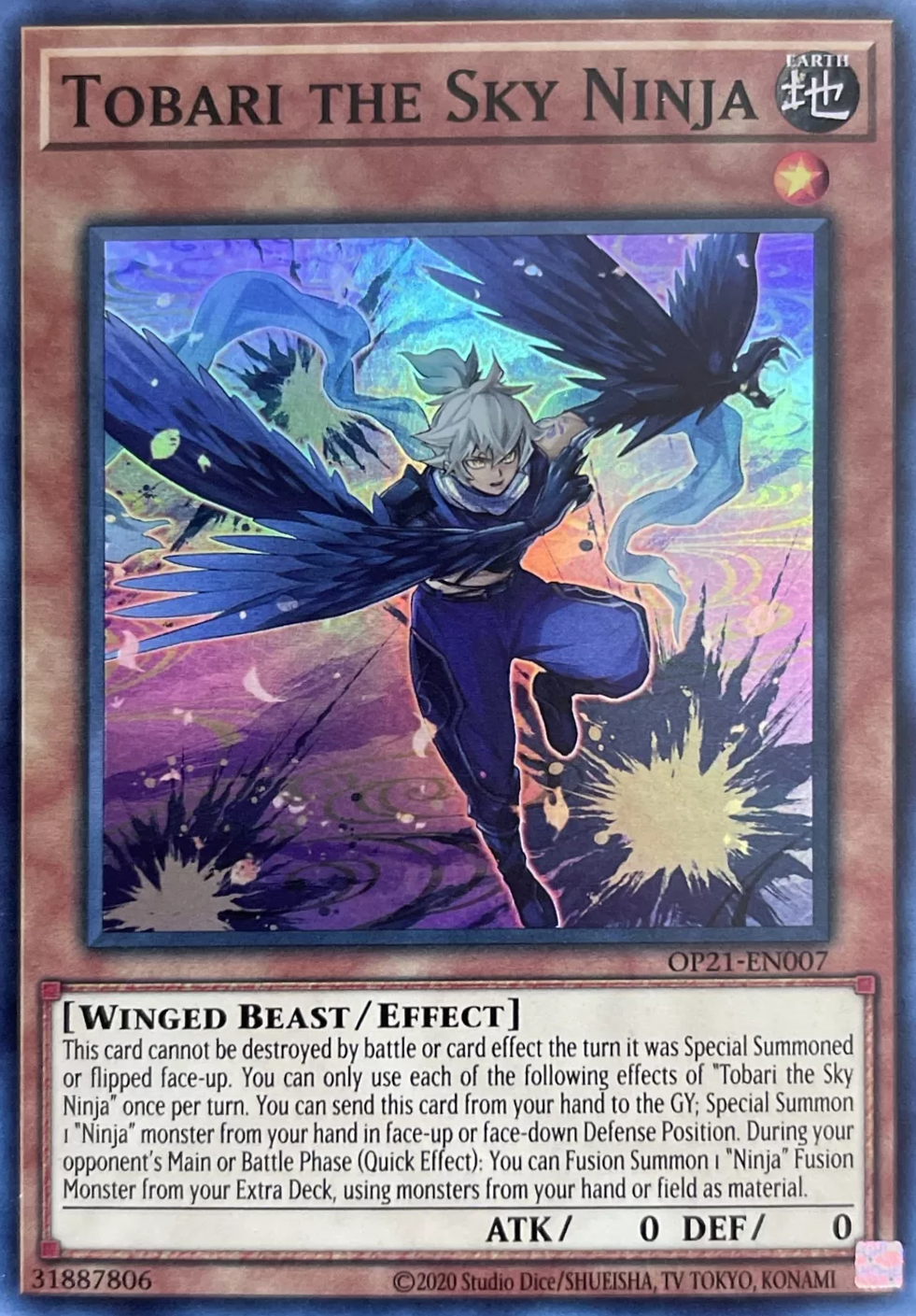 Tobari the Sky Ninja [OP21-EN007] Super Rare | Jomio and Rueliete's Cards and Comics