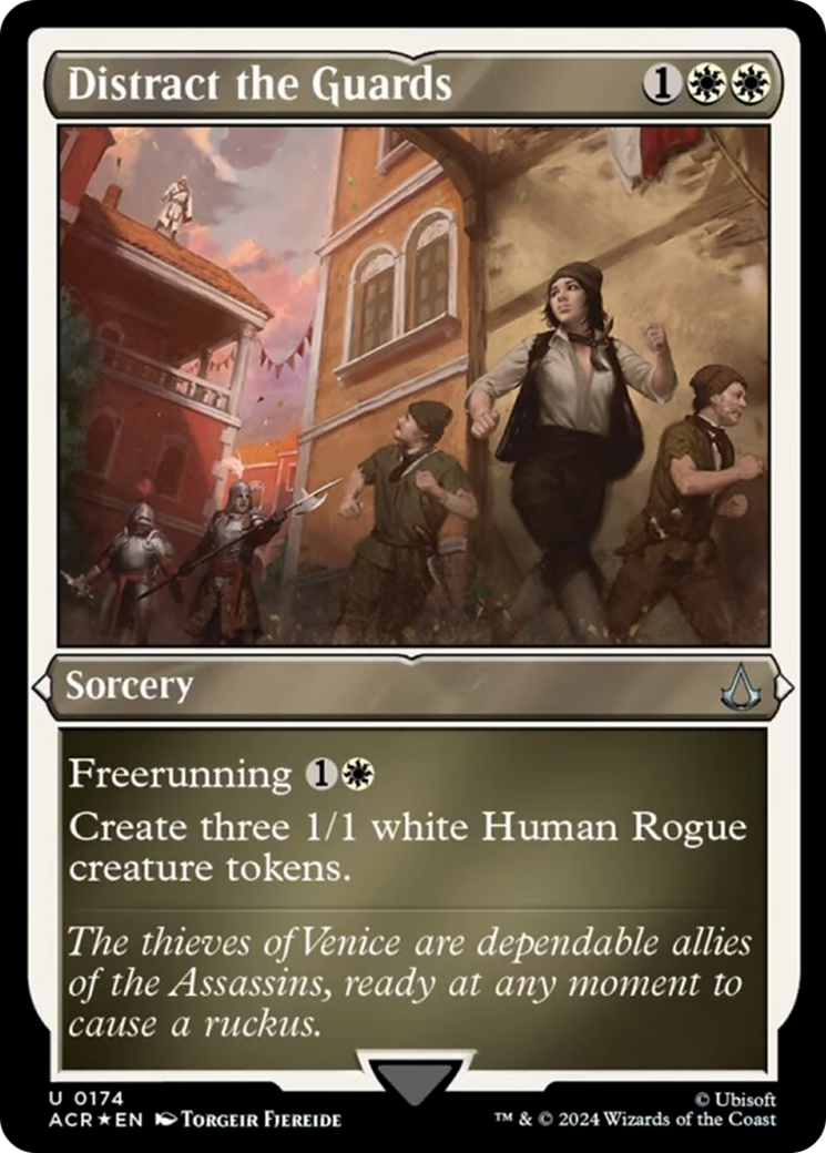 Distract the Guards (Foil Etched) [Assassin's Creed] | Jomio and Rueliete's Cards and Comics