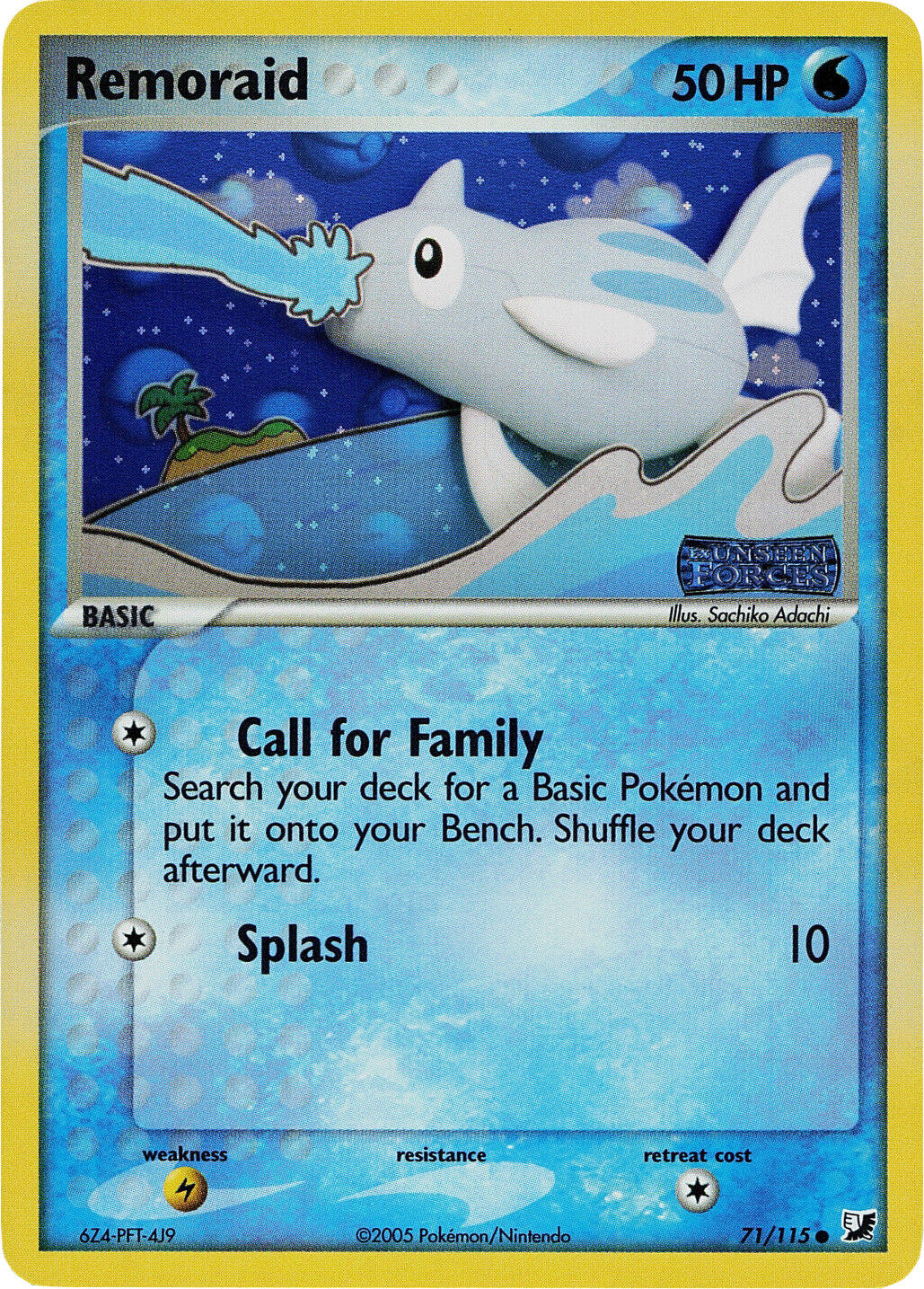 Remoraid (71/115) (Stamped) [EX: Unseen Forces] | Jomio and Rueliete's Cards and Comics