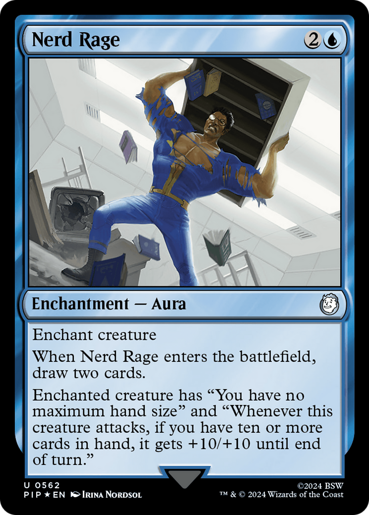 Nerd Rage (Surge Foil) [Fallout] | Jomio and Rueliete's Cards and Comics