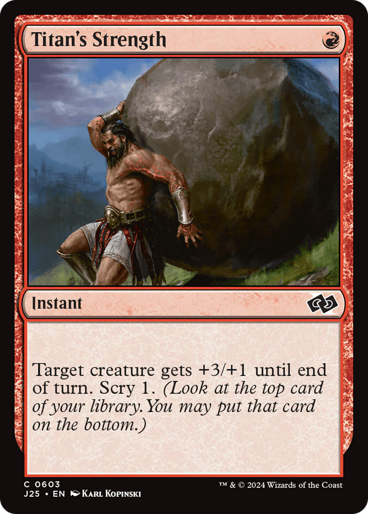 Titan's Strength [Foundations Jumpstart] | Jomio and Rueliete's Cards and Comics