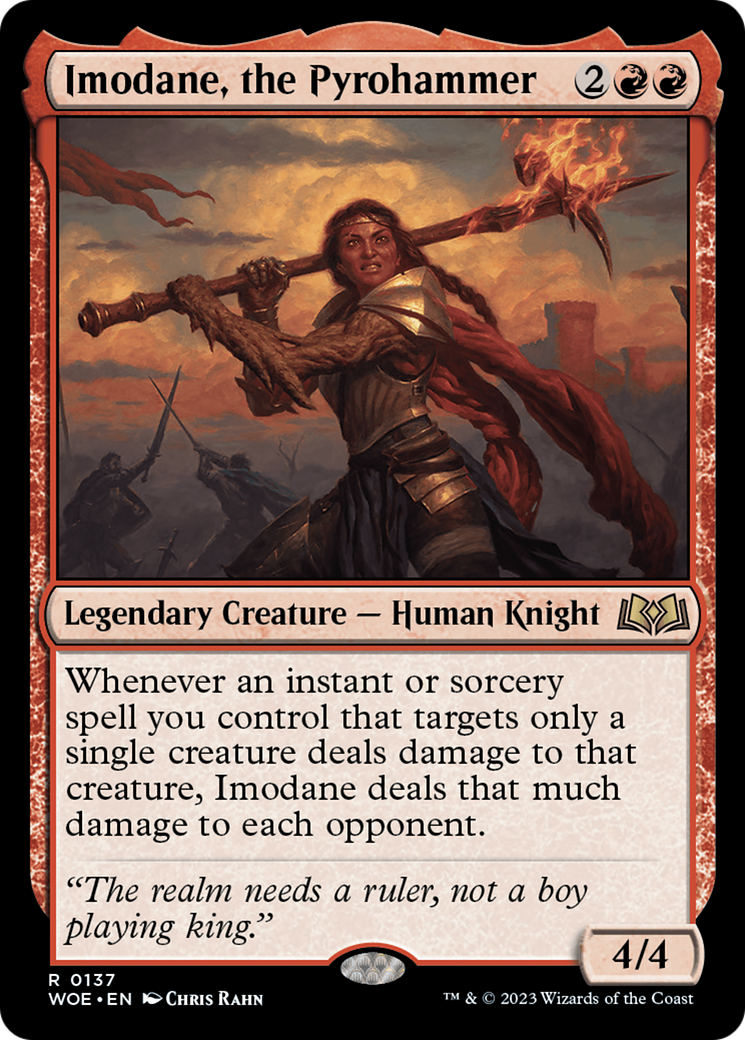 Imodane, the Pyrohammer [Wilds of Eldraine] | Jomio and Rueliete's Cards and Comics