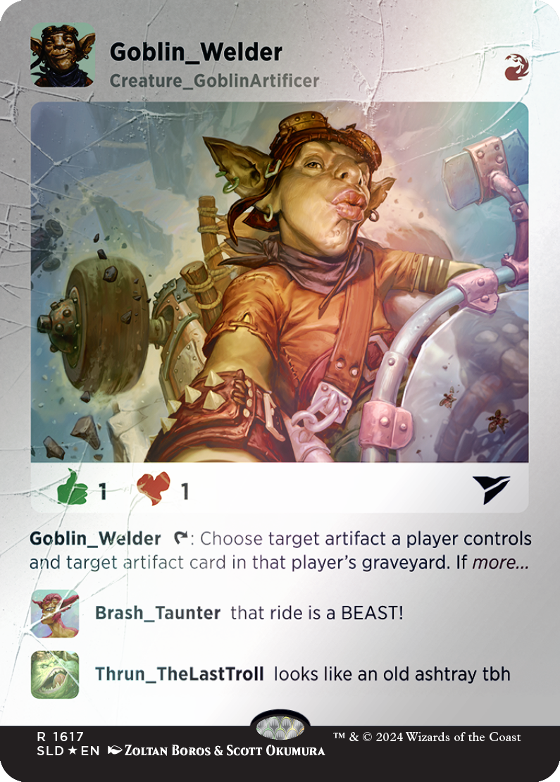 Goblin Welder (Rainbow Foil) [Secret Lair Drop Series] | Jomio and Rueliete's Cards and Comics