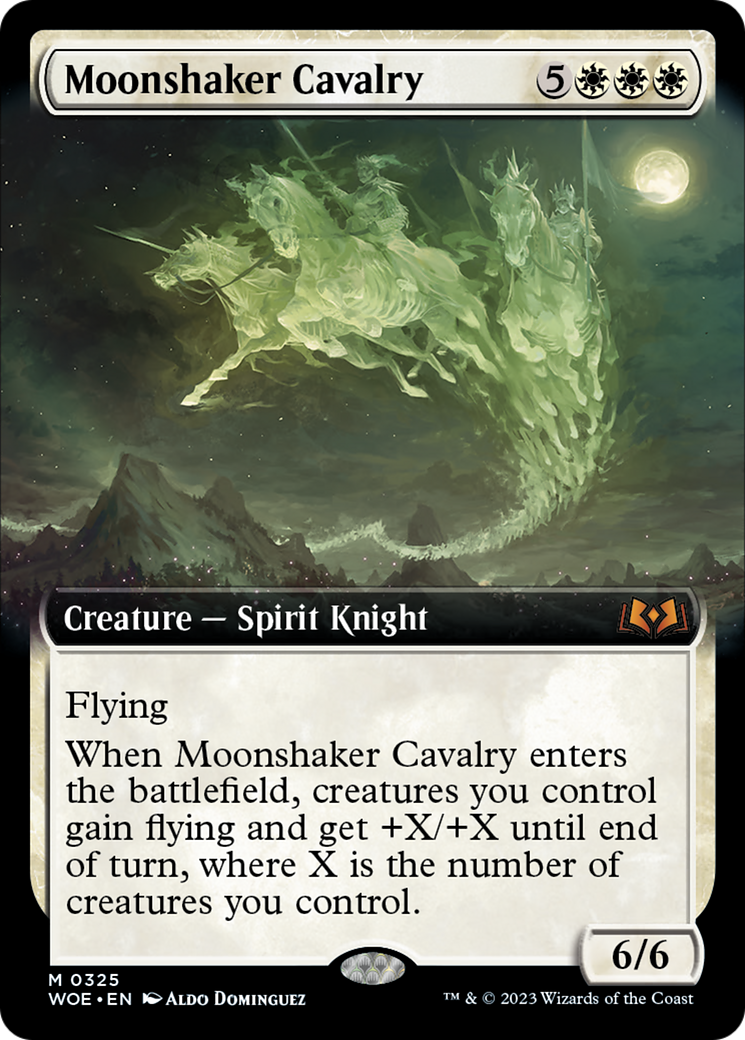Moonshaker Cavalry (Extended Art) [Wilds of Eldraine] | Jomio and Rueliete's Cards and Comics